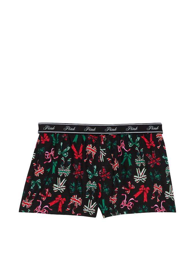 Flannel Boxy Pajama Shorts image number 2