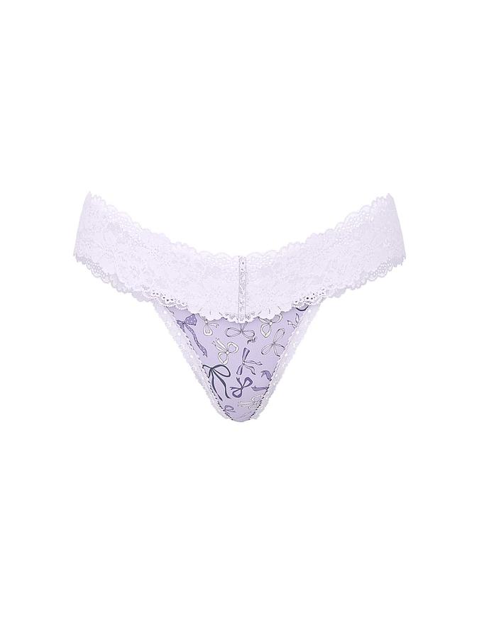 Wink Lace-Trim Thong Panty image number 2