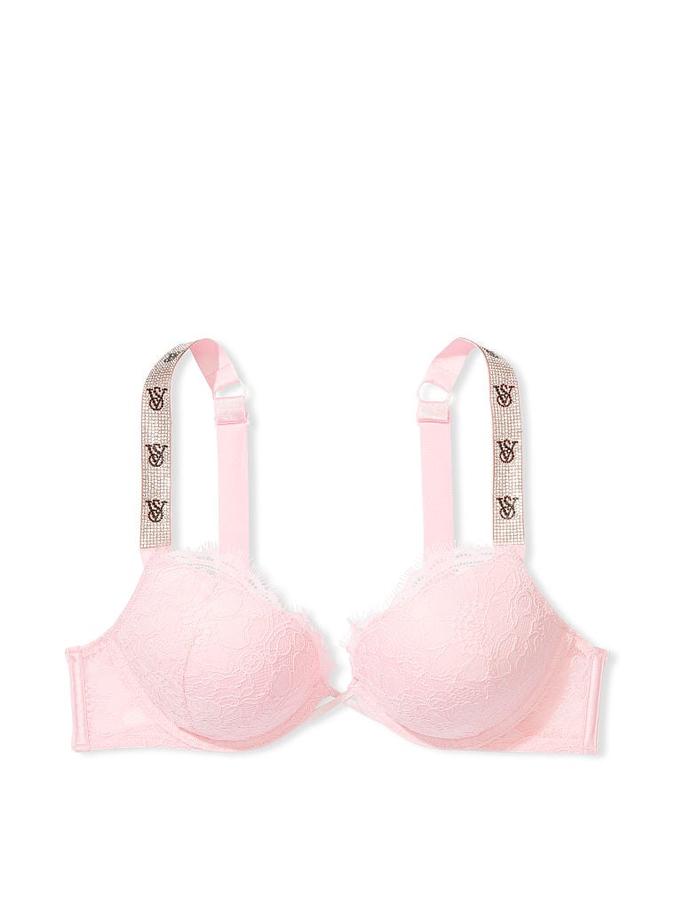 Bombshell Add-2-Cups Shine Strap Lace Push-Up Bra image number 2