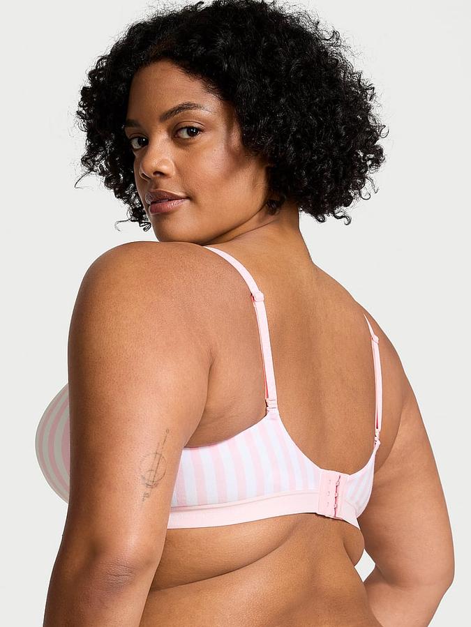 Lightly Lined Cotton Demi Bra image number 1