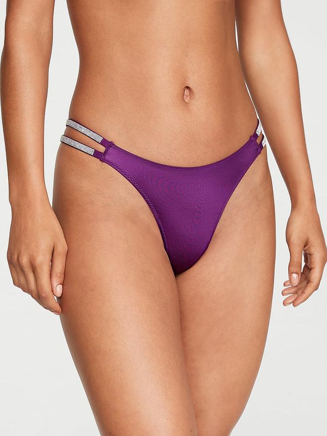 Double Shine Strap Smooth Thong Panty image number 0