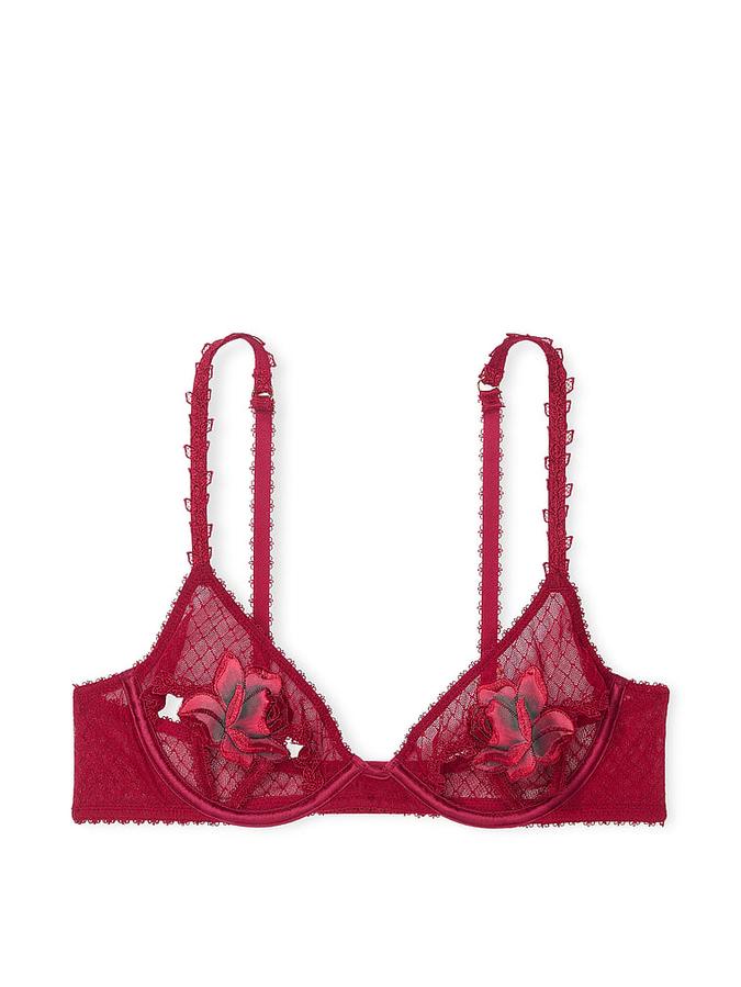 Red Rose Open-Cup Bra image number 2