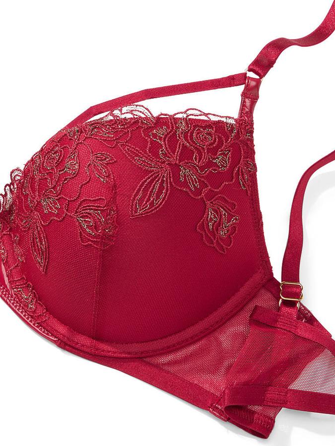 Midnight Affair Embroidery Push-Up Bra image number 3