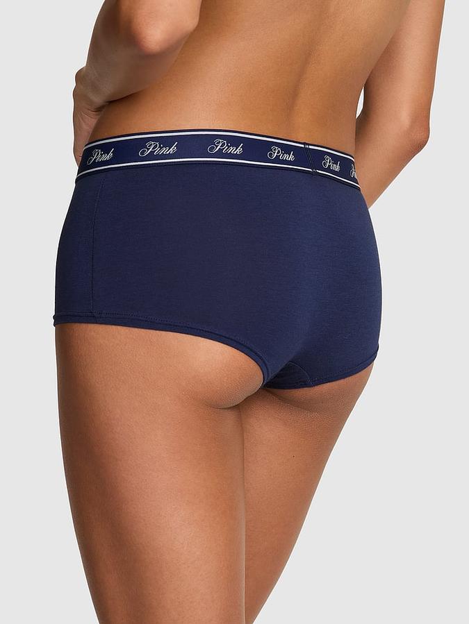 Logo Cotton Shine Boyshort Panty