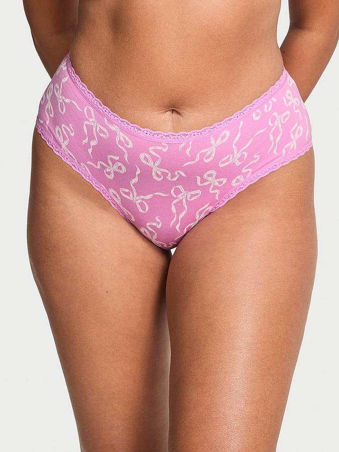 Cotton Lace-Waist Cheeky Panty