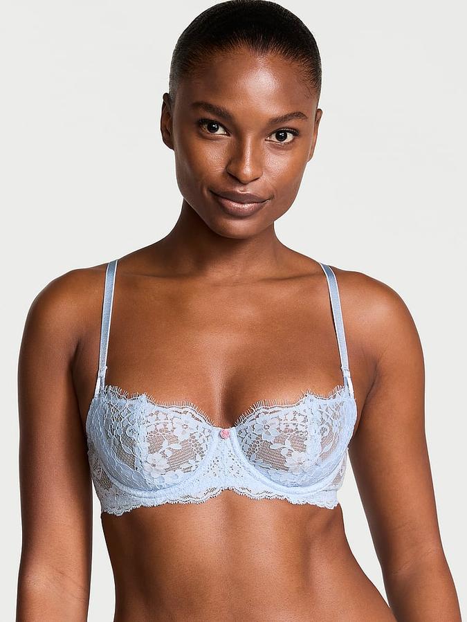 Wicked Unlined Lace Balconette Bra image number 0
