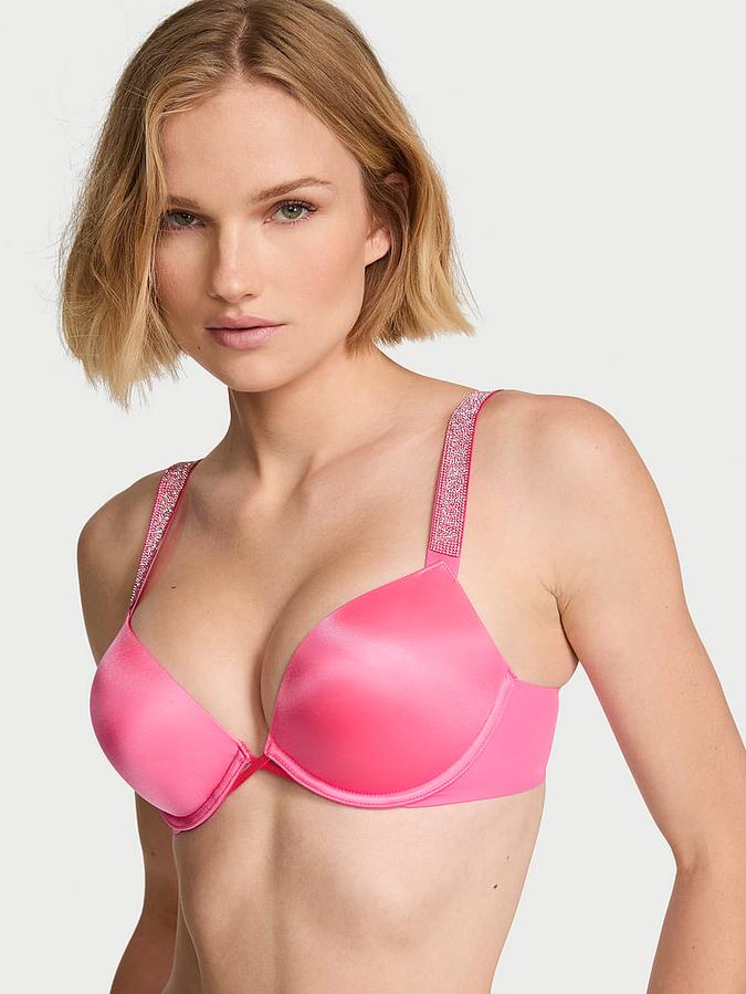 Bombshell Logo Shine Strap Add-2-Cups Push-Up Bra
