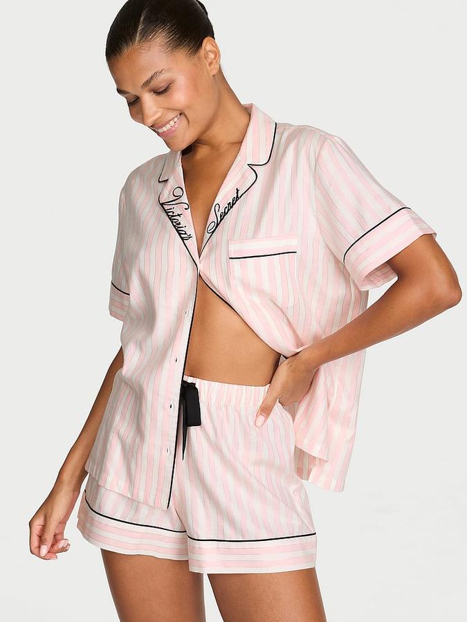 Flannel Short Pajama Set