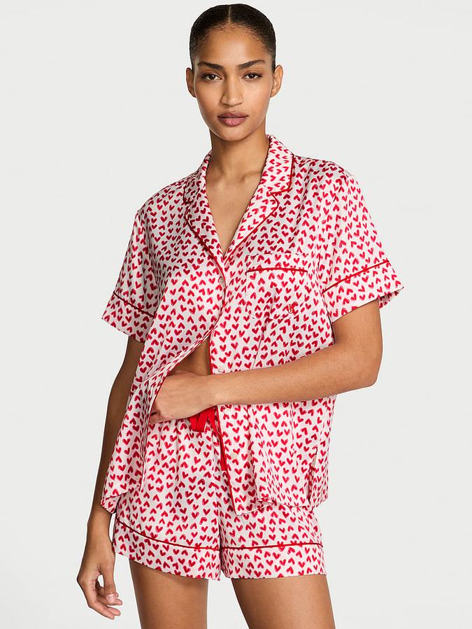 Signature Satin Short Pajama Set