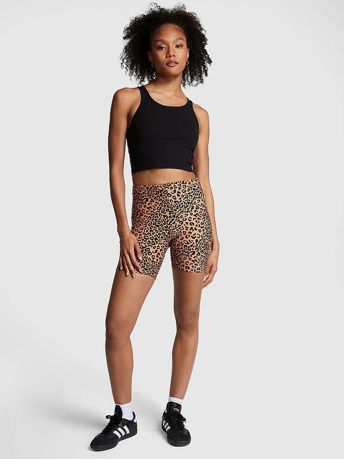 6" Cotton High-Waist Biker Shorts image number 0
