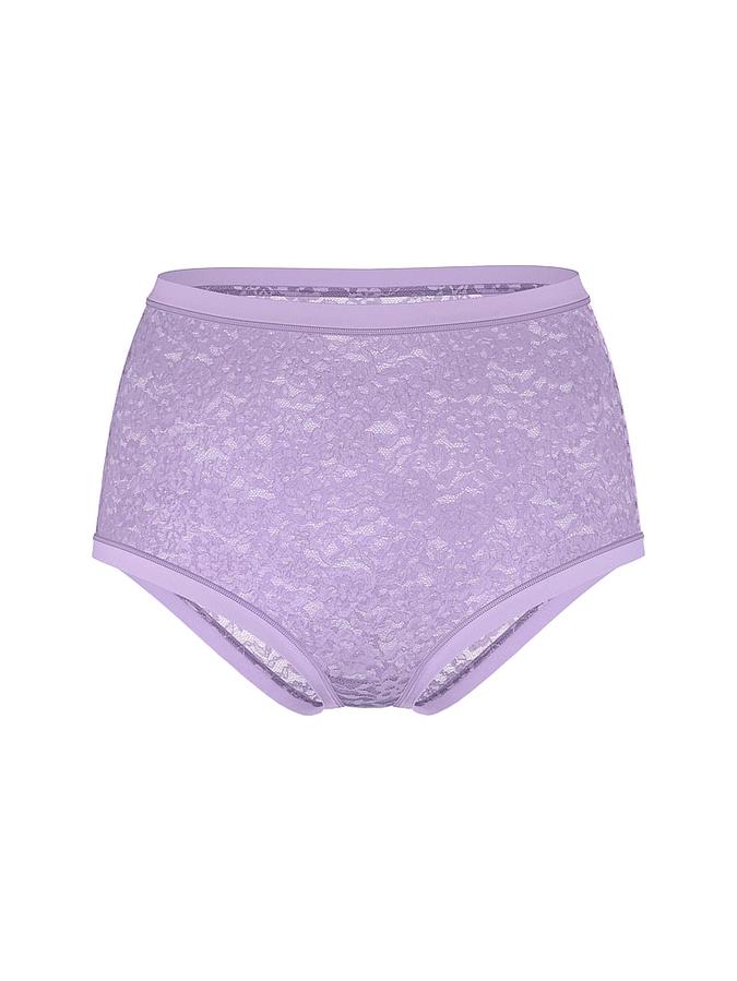No-Show Lace High-Waist Brief Panty image number 2