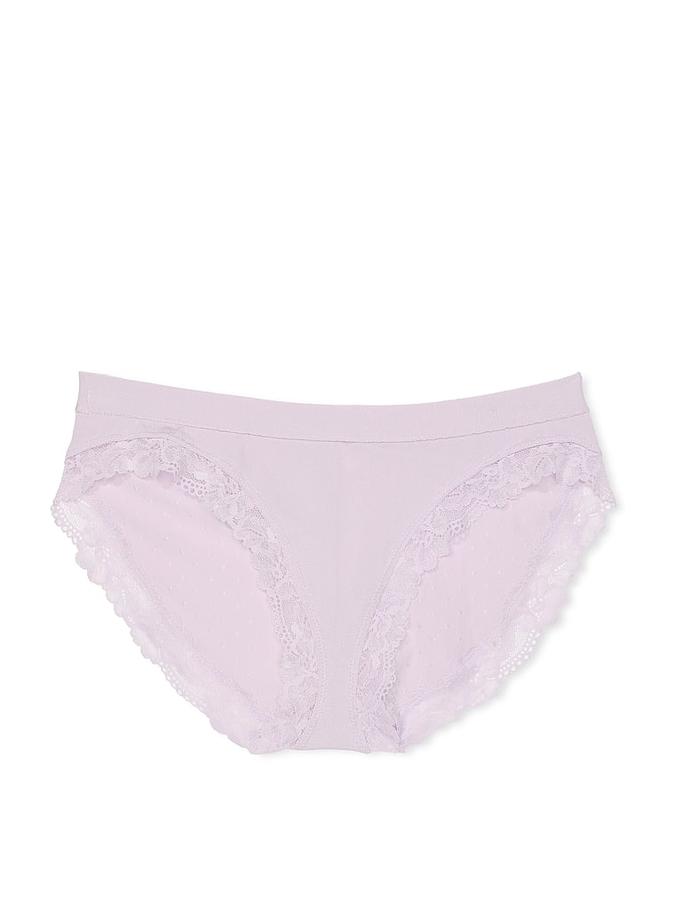 Seamless Lace-Trim Bikini Panty image number 2