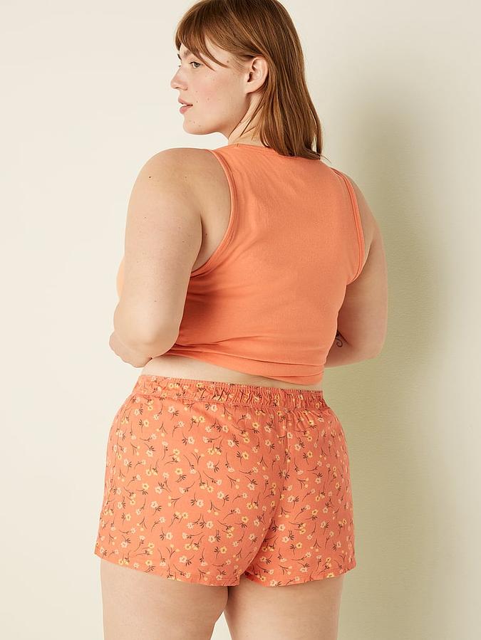 Flannel Boxy Pajama Shorts image number 1