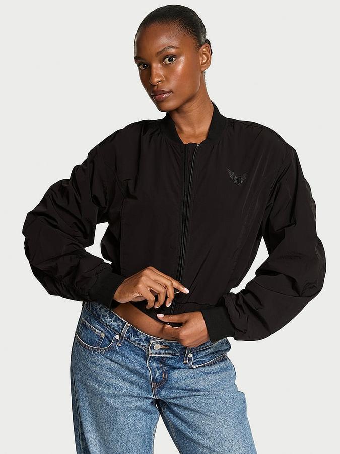 In-Flight Cropped Bomber Jacket