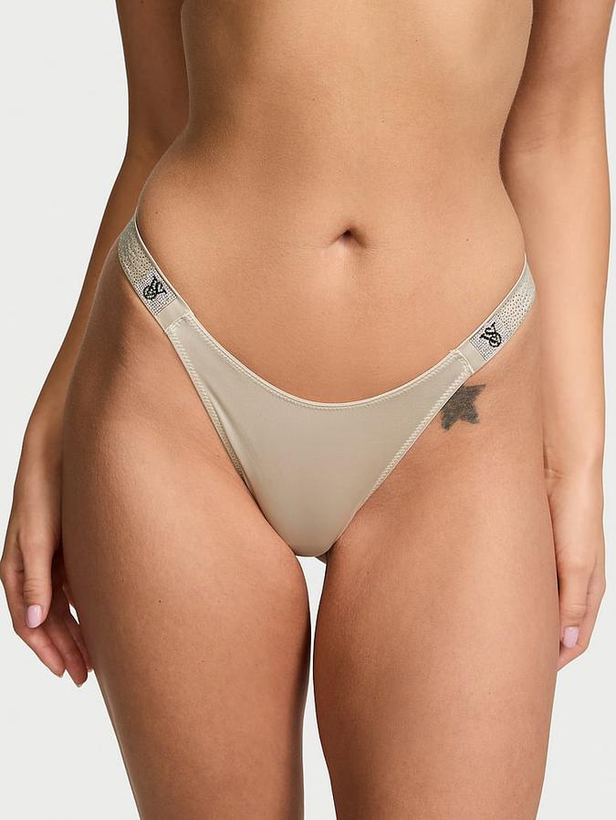 Scattered Shine Strap Thong Panty image number 0
