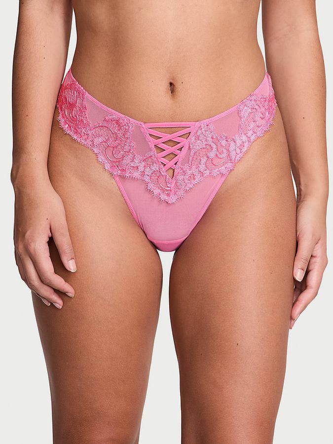Boho Floral Embroidery Brazilian Panty image number 0