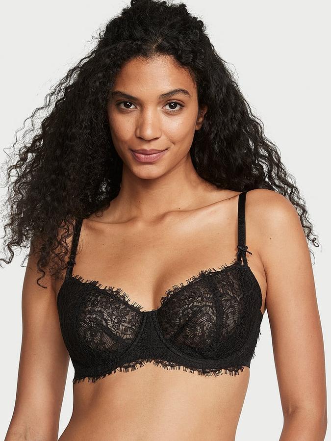 Wicked Unlined Lace Balconette Bra image number 0