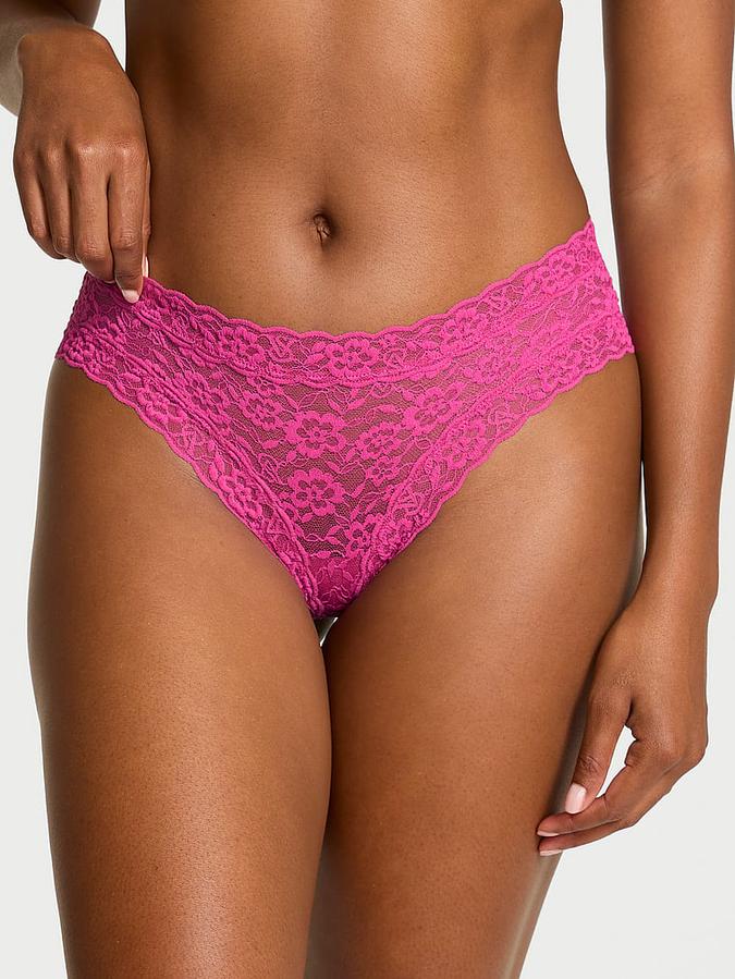 Lace Strappy-Back Cheeky Panty