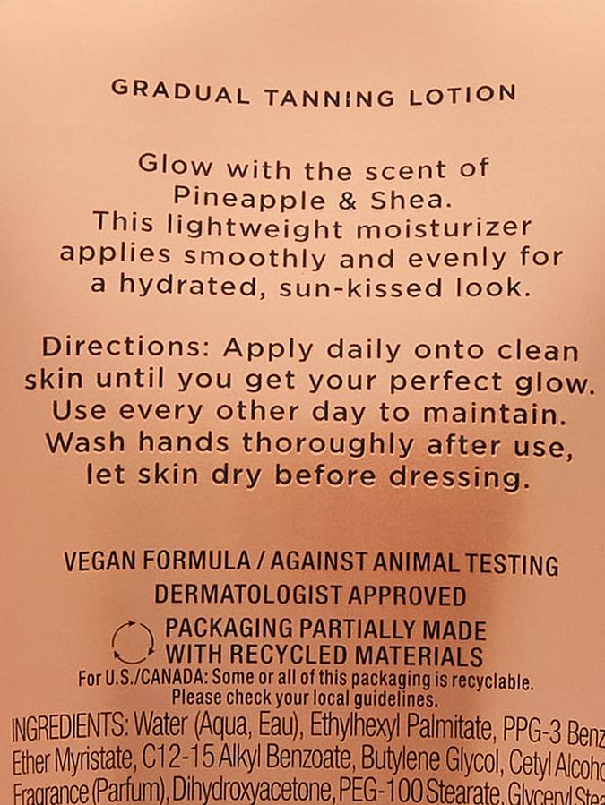 Pineapple Shea Glow Tanning Lotion image number 1