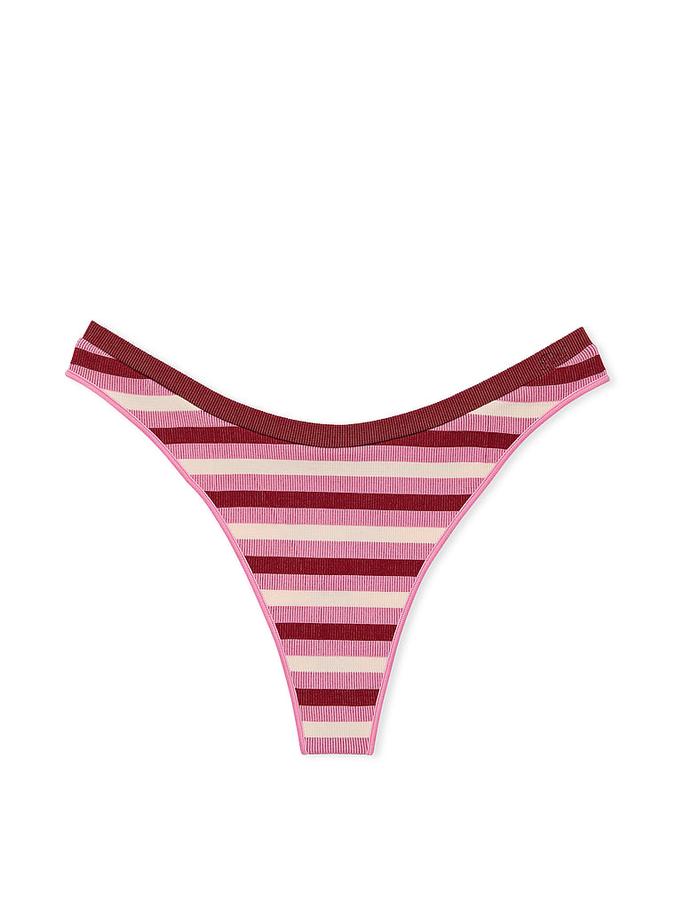 Seamless High-Leg Thong Panty image number 1