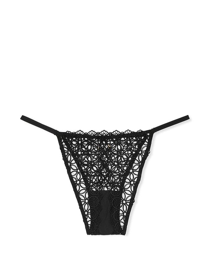 Geo Daisy Lace Adjustable Brazilian Panty image number 3
