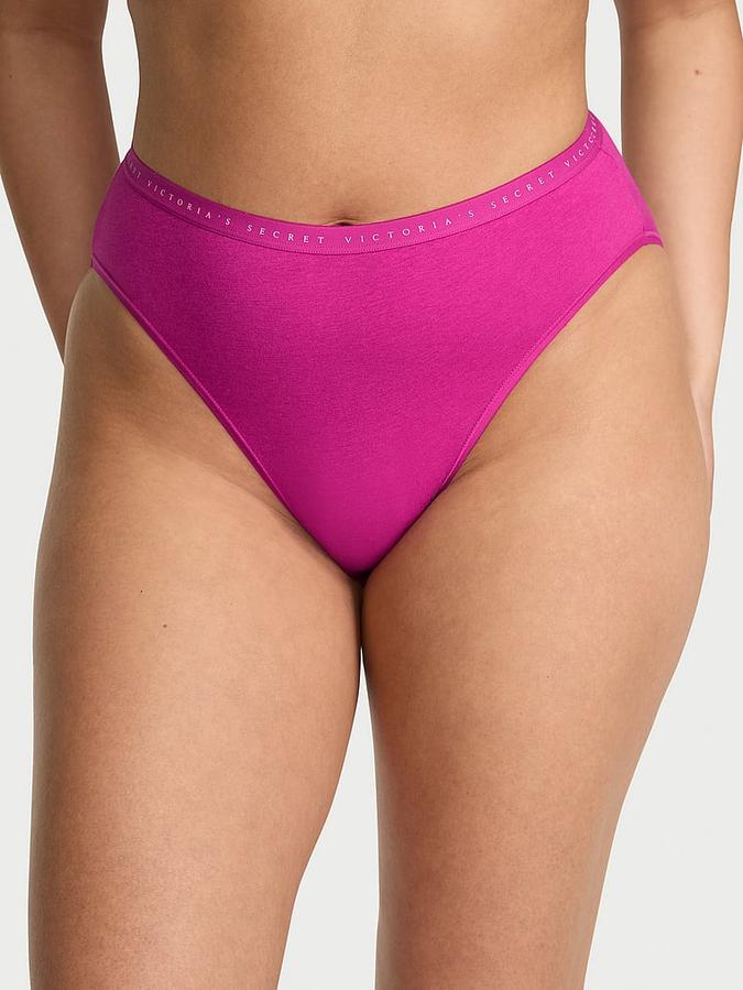 Stretch Cotton High-Leg Brief Panty image number 0