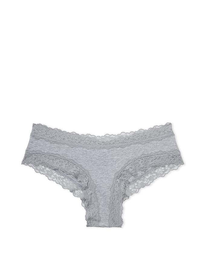 Lace-Waist Cotton Cheeky Panty image number 2
