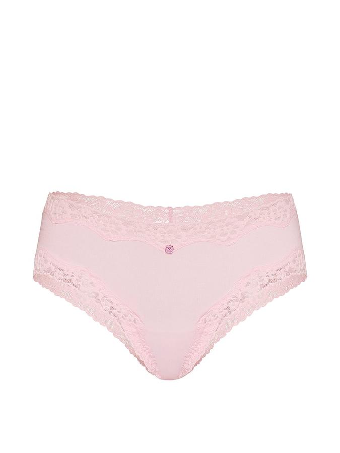 Cotton Lace-Waist Cheeky Panty image number 2