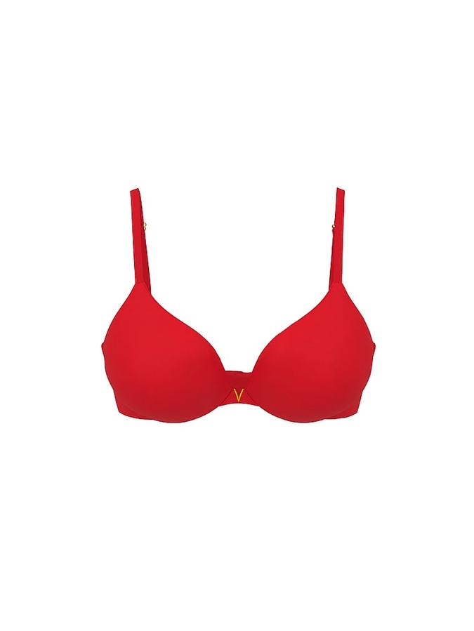 Smooth Lightly Lined Plunge Demi Bra image number 2