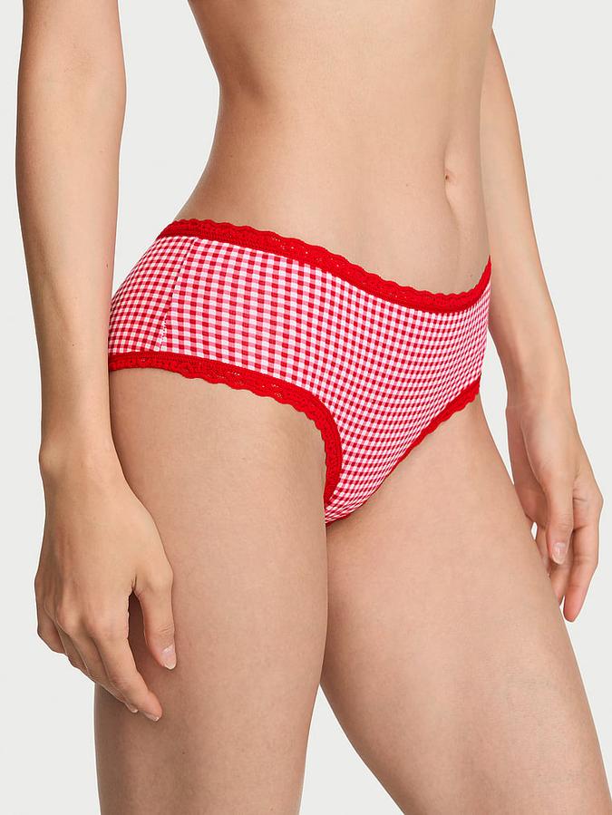 Cotton Lace-Waist Cheeky Panty