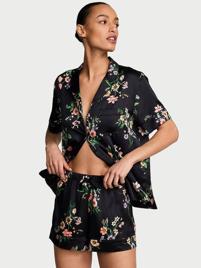 Signature Satin Short Pajama Set