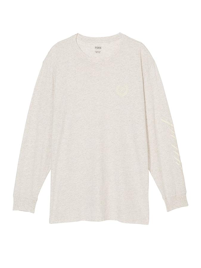 Oversized Long-Sleeve Campus Tee image number 2