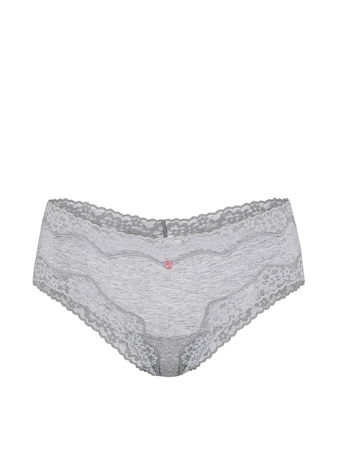 Cotton Lace-Waist Cheeky Panty image number 2