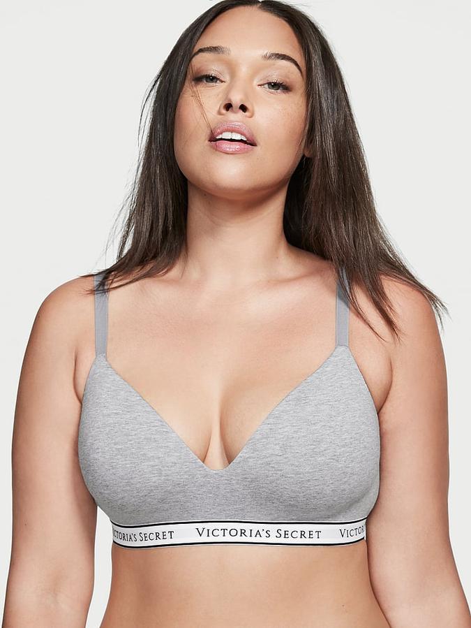 Lightly Lined Cotton Wireless Bra image number 0