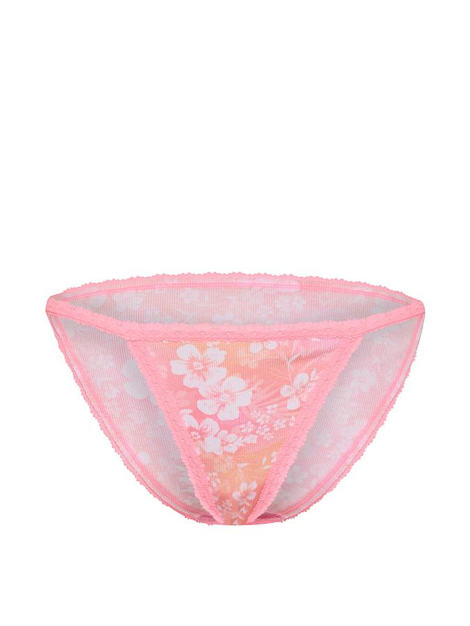 PINK Wink&trade; Lace-Trim String Bikini Panty image number 2