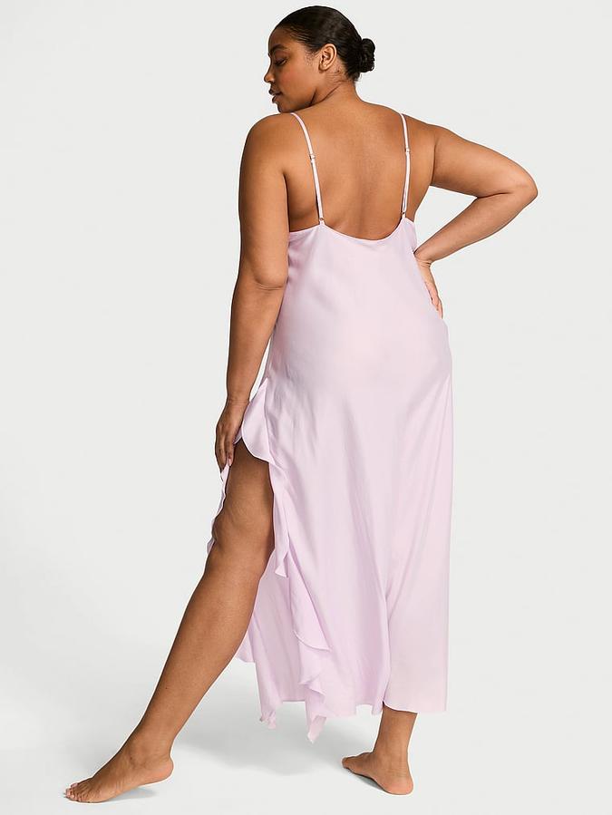 Silky Flutter Ruffled Long Slip image number 1
