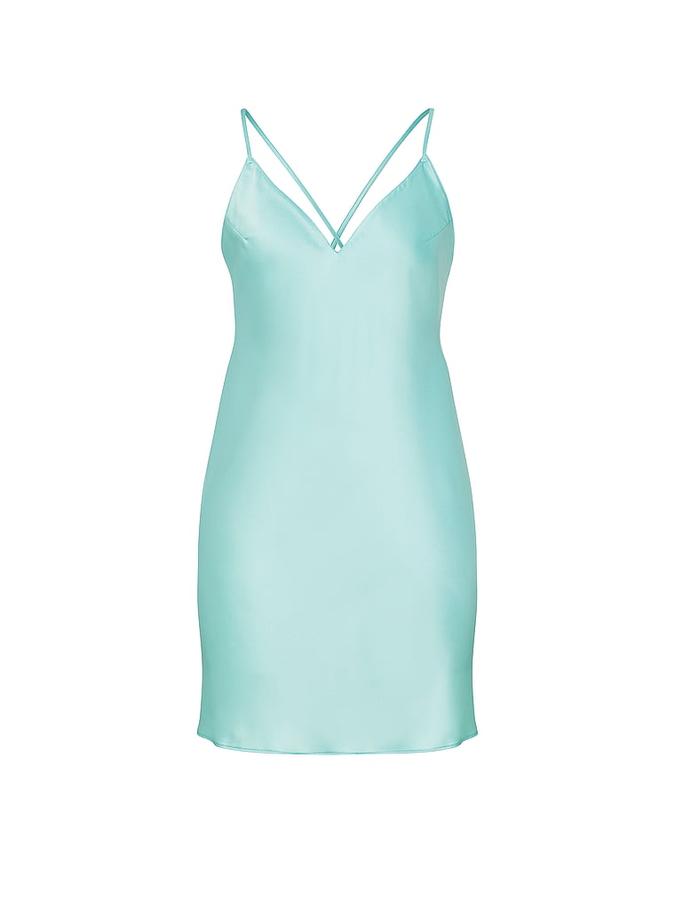 Satin Open-Back Slip Dress image number 2