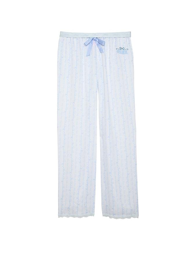 PINK x LoveShackFancy Silky Sleep Pants image number 2