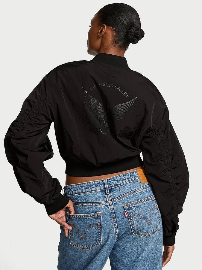 In-Flight Cropped Bomber Jacket