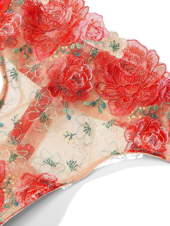 Floral Embroidery Thong Panty image number 2