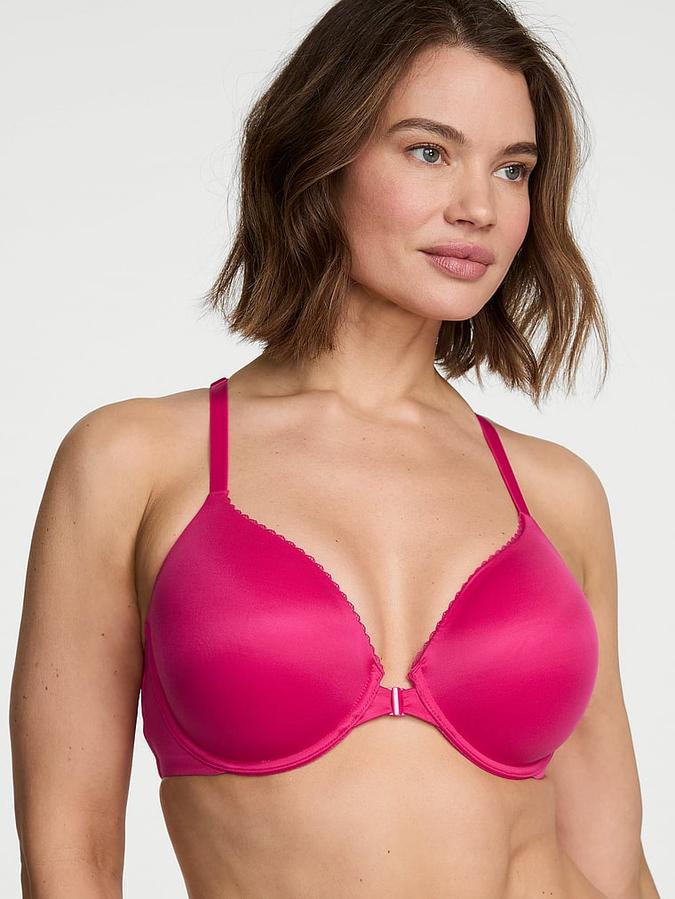 Lightly Lined Lace Racerback Full-Coverage Bra