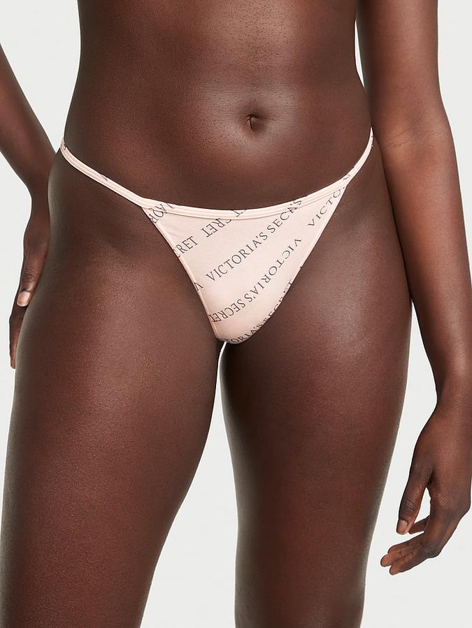 Stretch Cotton V-String Panty