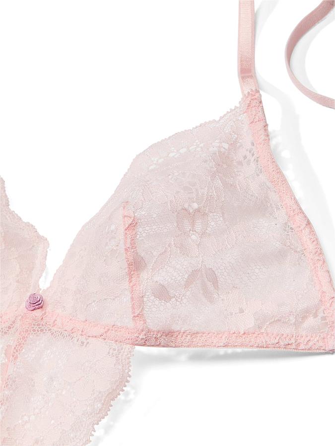 Dare to Dream Lace Strappy Triangle Teddy image number 3