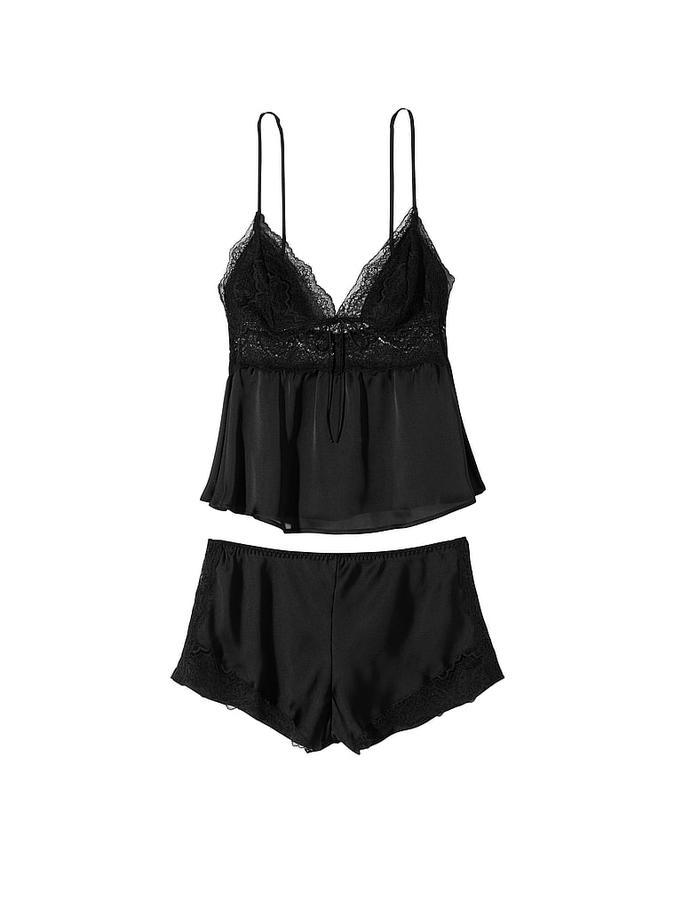 Stretch Lace & Satin Cami Set image number 2