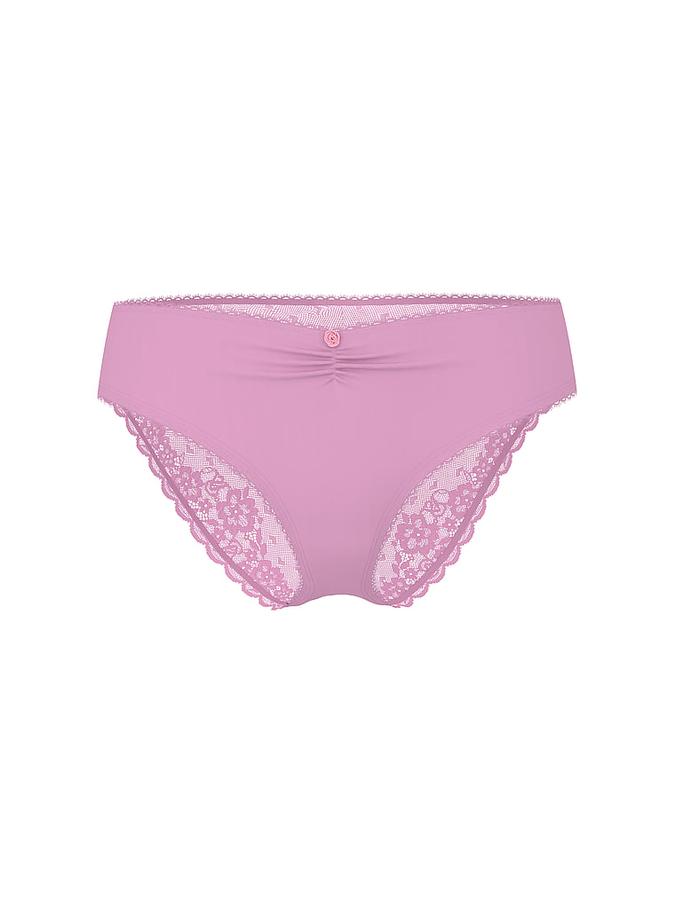 Stretch Cotton Heart Lace High-Leg Brief Panty image number 2