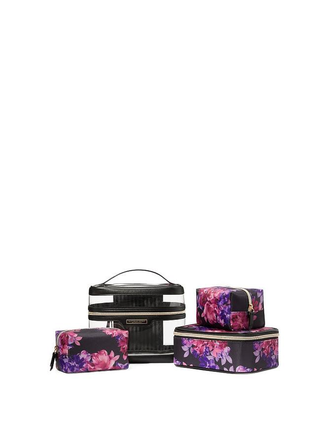The Victoria 4-in-1 Train Case Purple Floral Purple Floral image number 2