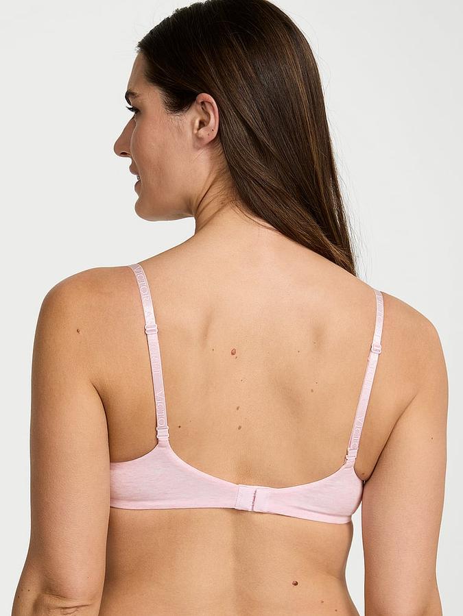 Cotton Logo Hardware Lightly Lined Wireless Bra image number 1
