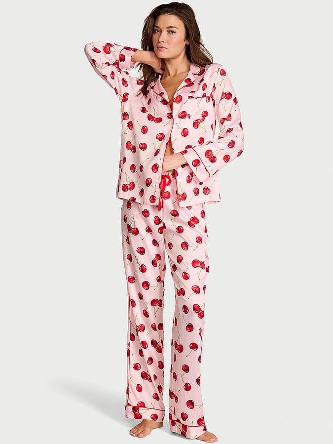 Signature Satin Long Pajama Set