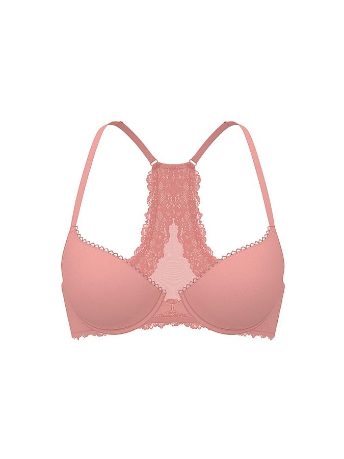 Perfect Shape Lace Racerback Push-Up Bra image number 2