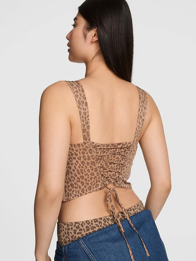Lace-Up Corset Top image number 1